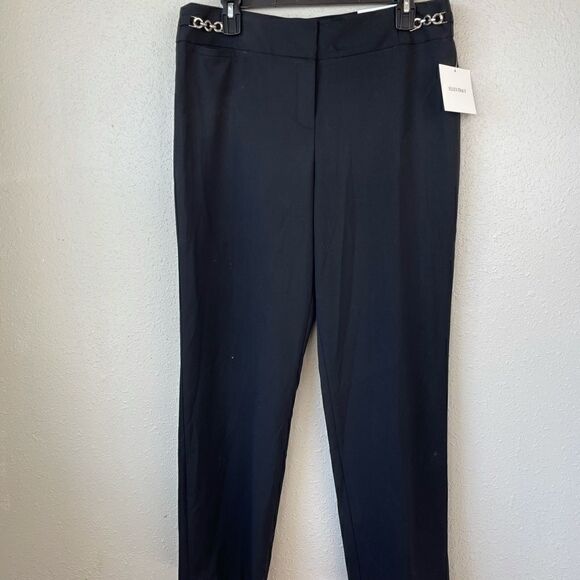 NWT Ellen Tracy Black Slacks Size 10 - Picture 1 of 7
